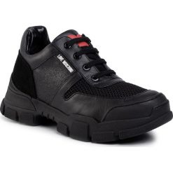 Sneakersy LOVE MOSCHINO - JA15664G08JD500A Nero. Czarne półbuty damskie Love Moschino, ze skóry. Za 999,00 zł.