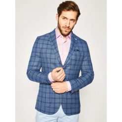 Marynarka Pierre Cardin 42283/000/98269. Niebieskie marynarki męskie Pierre Cardin, m, bez wzorów, z bawełny, casualowe. W wyprzedaży za 699,00 zł.