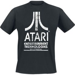 Atari Entertainment Technologies - Logo T-Shirt czarny. Niebieskie t-shirty męskie z nadrukiem marki Reserved, l, z okrągłym kołnierzem. Za 74,90 zł.