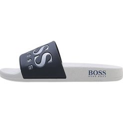 BOSS Green SOLAR SLID LOGO Sandały kąpielowe open grey. Szare kąpielówki męskie marki BOSS Green, z materiału. Za 209,00 zł.