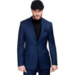Marynarka MARCO 2 GGGS700008. Niebieskie marynarki męskie Giacomo Conti, m, bez wzorów, z wełny, eleganckie. Za 1498,00 zł.