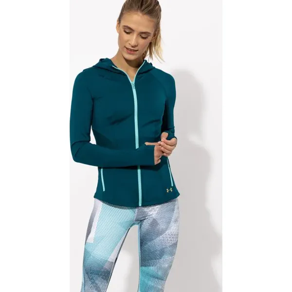 Under Armour Kurtka Breathelux Full Zip , zielony, rozmiar XS. Zielone kurtki sportowe damskie Under Armour, xs, bez wzorów, z poliesteru, bez kaptura. W wyprzedaży za 229,99 zł.