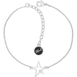 Karl Lagerfeld - Bransoletka. Szare bransoletki damskie KARL LAGERFELD, z kryształem, metalowe. Za 299,90 zł.
