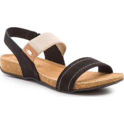 Sandały LASOCKI - RST-141-13 Black 1. Czarne klapki damskie Lasocki, bez wzorów, ze skóry, bez obcasa. Za 119,99 zł.
