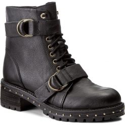 Botki BRONX - 46952-A BX 1417 Black/Gold 231. Czarne botki damskie skórzane marki Bronx. W wyprzedaży za 299,00 zł.