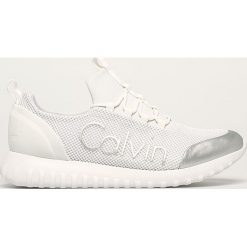 Calvin Klein Jeans - Buty. Białe sneakersy męskie Calvin Klein Jeans, z jeansu, bez zapięcia. Za 419,90 zł.