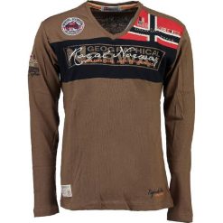 T-shirty męskie z nadrukiem: Koszulka „Jerard” w kolorze jasnobrązowym