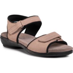 Sandały GO SOFT - WI16-957-08 Gray. Pomarańczowe klapki damskie GO SOFT, bez wzorów, ze skóry ekologicznej, bez obcasa. Za 129,99 zł.