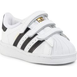Buty adidas - Superstar Cf I EF4842 Ftwwht/Cblack/Ftwwwwht. Białe półbuty dziewczęce Adidas, ze skóry, na rzepy. Za 229,00 zł.