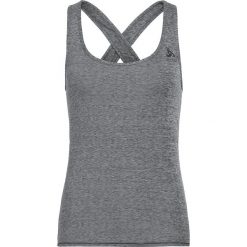 Top sportowy "Maia Ease" w kolorze szarym. Szare topy damskie Odlo Women, xs, bez wzorów, z materiału, z okrągłym kołnierzem. W wyprzedaży za 129,95 zł.