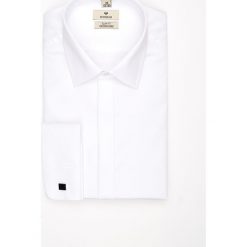 Koszula wincass 2955 na spinki slim fit biały. Białe koszule męskie Recman, m, bez wzorów, bez kołnierzyka, bez rękawów. Za 189,00 zł.