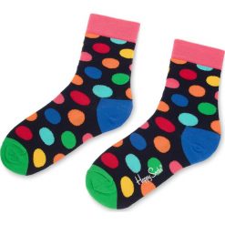 Skarpety Wysokie Unisex HAPPY SOCKS - BDO01-6001 Czarny Kolorowy. Czarne skarpetki damskie Happy Socks, w kolorowe wzory, z elastanu. Za 34,90 zł.