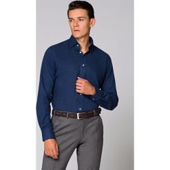 Koszula Granatowa Salamanca. Koszule męskie LANCERTO, m, z bawełny, eleganckie. Za 299,90 zł.