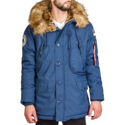 ALPHA INDUSTRIES POLAR JACKET PARKA > 123144435. Kurtki męskie Alpha Industries, xxl, z aplikacjami, z poliesteru, klasyczne, bez kaptura. W wyprzedaży za 819,99 zł.