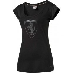 Topy sportowe damskie: Puma Koszulka Damska Ferrari Big Shield Tee Moonless Night Xs