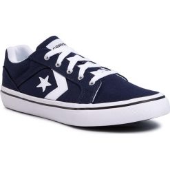 Trampki CONVERSE - El Distrito 2.0 Ox 167009C Obsidian/White/Black. Niebieskie półbuty męskie Converse, bez wzorów, z gumy, eleganckie, bez zapięcia. Za 219,00 zł.