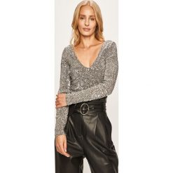 Only - Bluzka. Szare bluzki damskie ONLY, s, bez wzorów, z poliesteru, bez kołnierzyka, z długim rękawem. W wyprzedaży za 99,90 zł.