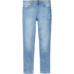 Dżinsy "power-stretch" w wygodnym fasonie bonprix jasnoniebieski "used". Niebieskie jeansy męskie bonprix, m, bez wzorów. Za 109,99 zł.
