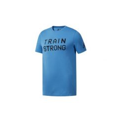 T-shirty z krótkim rękawem Reebok Sport Koszulka Graphic Series Train Strong. Niebieskie koszulki męskie Reebok Sport, s, bez wzorów, sportowe, bez kołnierzyka, z krótkim rękawem, krótkie. Za 69,95 zł.
