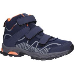 Granatowe buty trekkingowe na rzepy softshell casu a1516b-2. Buty trekkingowe męskie Casu, z softshellu, na rzepy. Za 99,99 zł.