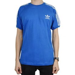 Adidas 3-Stripes Tee DH5805 t-shirt męskie niebieskie M. Niebieskie t-shirty męskie Adidas, m, bez wzorów, z bawełny, bez kołnierzyka. W wyprzedaży za 99,99 zł.