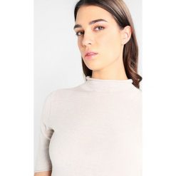 T-shirty damskie: Benetton TURTLE NECK Tshirt z nadrukiem beige