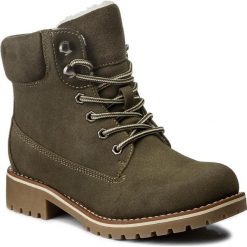 Trapery JENNY FAIRY - WS722-28A Khaki 1. Zielone buty zimowe damskie Jenny Fairy, z materiału. Za 129,99 zł.