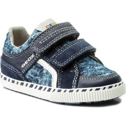 Sneakersy GEOX - B Kilwi B. B B82A7B 022PA C4211 M Navy/White. Niebieskie półbuty damskie Geox, za kostkę, na rzepy. W wyprzedaży za 179,00 zł.