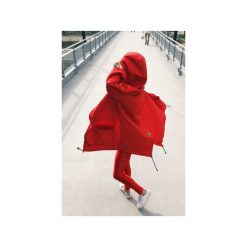 Kurtka / płaszcz typu parka czerwona. Czerwone kurtki damskie Rest_factory, s, z aplikacjami, z tkaniny, bez kaptura. Za 349,00 zł.