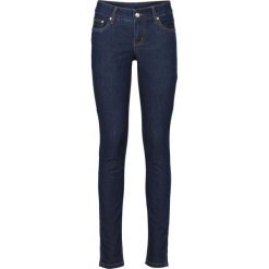 Dżinsy SKINNY bonprix ciemnoniebieski "stone". Niebieskie jeansy damskie bonprix. Za 99,99 zł.