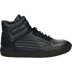 Botki męskie - FAB03 N-T BLU. Czarne botki męskie Venezia, ze skóry. Za 349,00 zł.