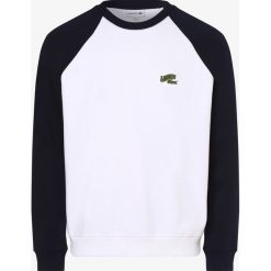 Lacoste - Męska bluza nierozpinana, biały. Białe bluzy męskie Lacoste, s, bez wzorów, sportowe, z kontrastowym kołnierzykiem, bez rękawów, bez kaptura. Za 649,95 zł.