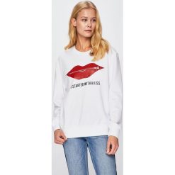 Silvian Heach - Bluza. Czarne bluzy damskie Silvian Heach, s, z nadrukiem, z bawełny, bez rękawów, bez kaptura. W wyprzedaży za 169,90 zł.