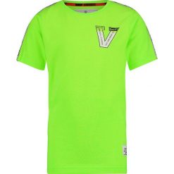 Koszulka "Hylco" w kolorze jaskrawozielonym. Zielone t-shirty chłopięce Vingino, w paski, bez rękawów. W wyprzedaży za 72,95 zł.