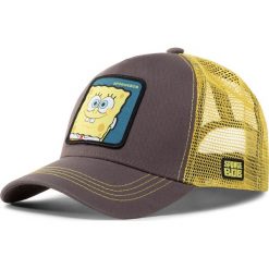 Czapka z daszkiem CAPSLAB - Spongebob CL/SB/1/SPO Grey. Szare czapki damskie CapsLab, bez wzorów, z bawełny. W wyprzedaży za 109,00 zł.