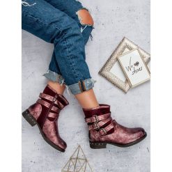 BORDOWE WORKERY. Czerwone workery damskie marki Kayla. Za 49,90 zł.