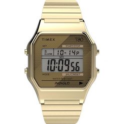 Timex - Zegarek TW2R79000. Żółte zegarki damskie Timex, metalowe. Za 279,90 zł.