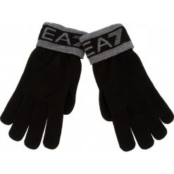 Rękawiczki Męskie EA7 EMPORIO ARMANI - 275562 8A301 00020 M Black. Czarne rękawiczki męskie marki EA7 Emporio Armani, z materiału. W wyprzedaży za 219,00 zł.