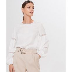 Bluzka z wiskozy Ecovero™ Eco Aware - Kremowy. Białe bluzki damskie Mohito, z wiskozy. Za 99,99 zł.