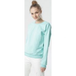 Jasnoniebieska Bluza Rachael. Zielone bluzy damskie Born2be, xl, bez wzorów, z dzianiny, z długim rękawem, długie, bez kaptura. Za 69,99 zł.