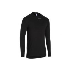 Koszulka Termoaktywna Długi Rękaw Na Rower 100 Męska B'twin. Czarne koszulki sportowe męskie marki B'TWIN, xl, z poliesteru. Za 29,99 zł.