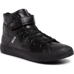 Trampki BIG STAR - Y174020 Black. Czarne półbuty męskie BIG STAR, bez wzorów, z gumy, eleganckie, bez zapięcia. Za 129,00 zł.