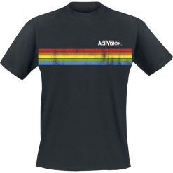 Activision Distressed Stripe T-Shirt czarny. Czarne t-shirty męskie z nadrukiem Activision, xxl, z okrągłym kołnierzem. Za 74,90 zł.