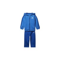 Spodnie dresowe dziewczęce: Zestawy dresowe adidas Dres polarowy z kapturem Linear