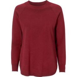 Cellbes Sweter z prążkowanym wykończeniem przy szyi burgundowy female czerwony 58/60. Czerwone swetry damskie Cellbes, bez wzorów, z dzianiny, bez rękawów, bez kaptura. W wyprzedaży za 129,00 zł.