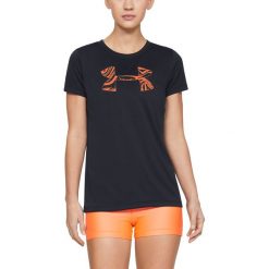 Under Armour Tech™ 2.0 Koszulka Czarny. Czarne koszulki damskie Under Armour, l, z nadrukiem, z poliesteru, bez kołnierzyka, z krótkim rękawem. Za 128,95 zł.