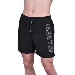 Calvin Klein Męskie Szorty Medium Drawstring Km0Km00291-001 Black (Rozmiar M). Czarne kąpielówki męskie marki Calvin Klein, m, bez wzorów. Za 0,00 zł.