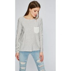 Roxy - Bluzka. Szare bluzki asymetryczne Roxy, l, z bawełny, casualowe, z okrągłym kołnierzem. W wyprzedaży za 129,90 zł.
