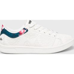 Desigual Sport - Buty. Białe buty sportowe damskie marki Desigual Sport, bez wzorów, z gumy, sportowe. Za 299,90 zł.