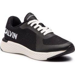 Sneakersy CALVIN KLEIN JEANS - Alma R7809 Black. Czarne półbuty damskie Calvin Klein Jeans, z jeansu. W wyprzedaży za 539,00 zł.